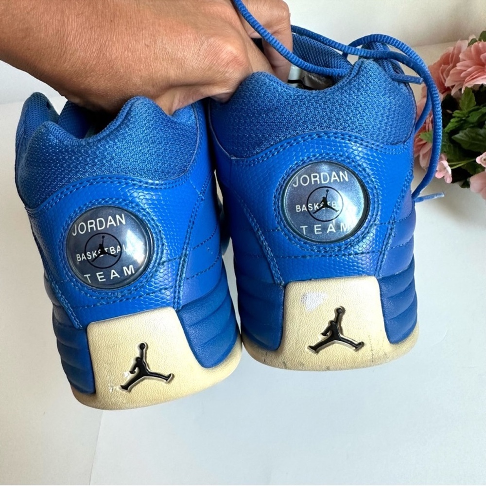 Jordan Jumpman Team 1 Sport Blue/White-Black Lace Up Sneakers - Picture 11 of 15